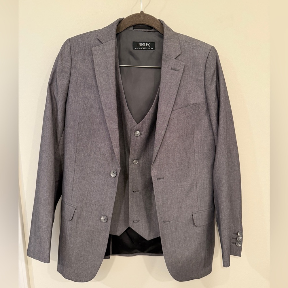 Kids Gray Suit Set - Jacket / Vest ONLY